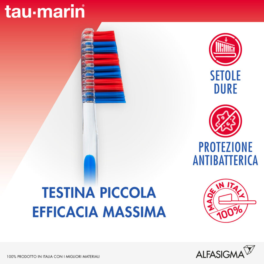 Tau Marin(R) Spazzolino Professional 27 Duro Antibatterico