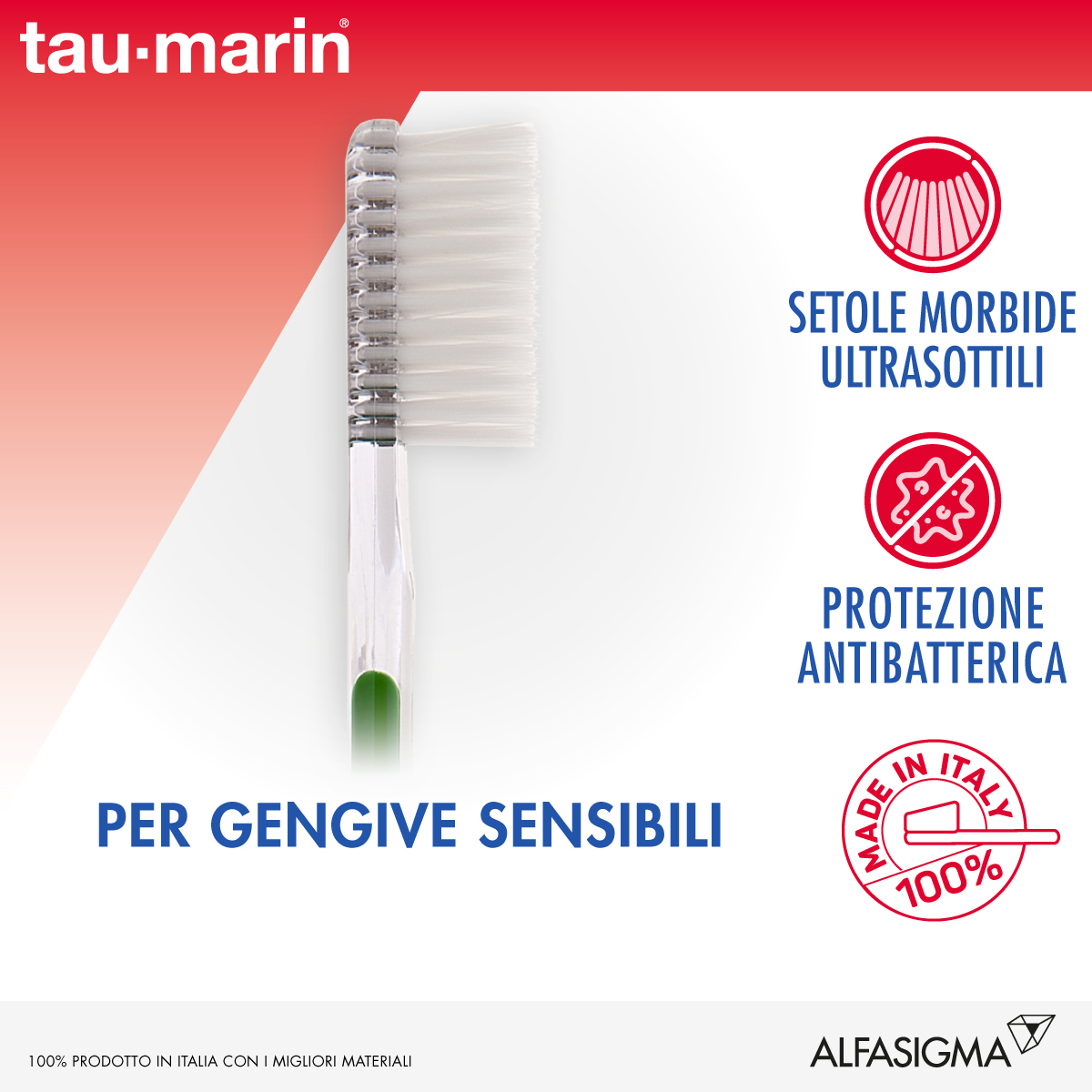 Image of Spazzolino Sensitive Denti Tau-Marin