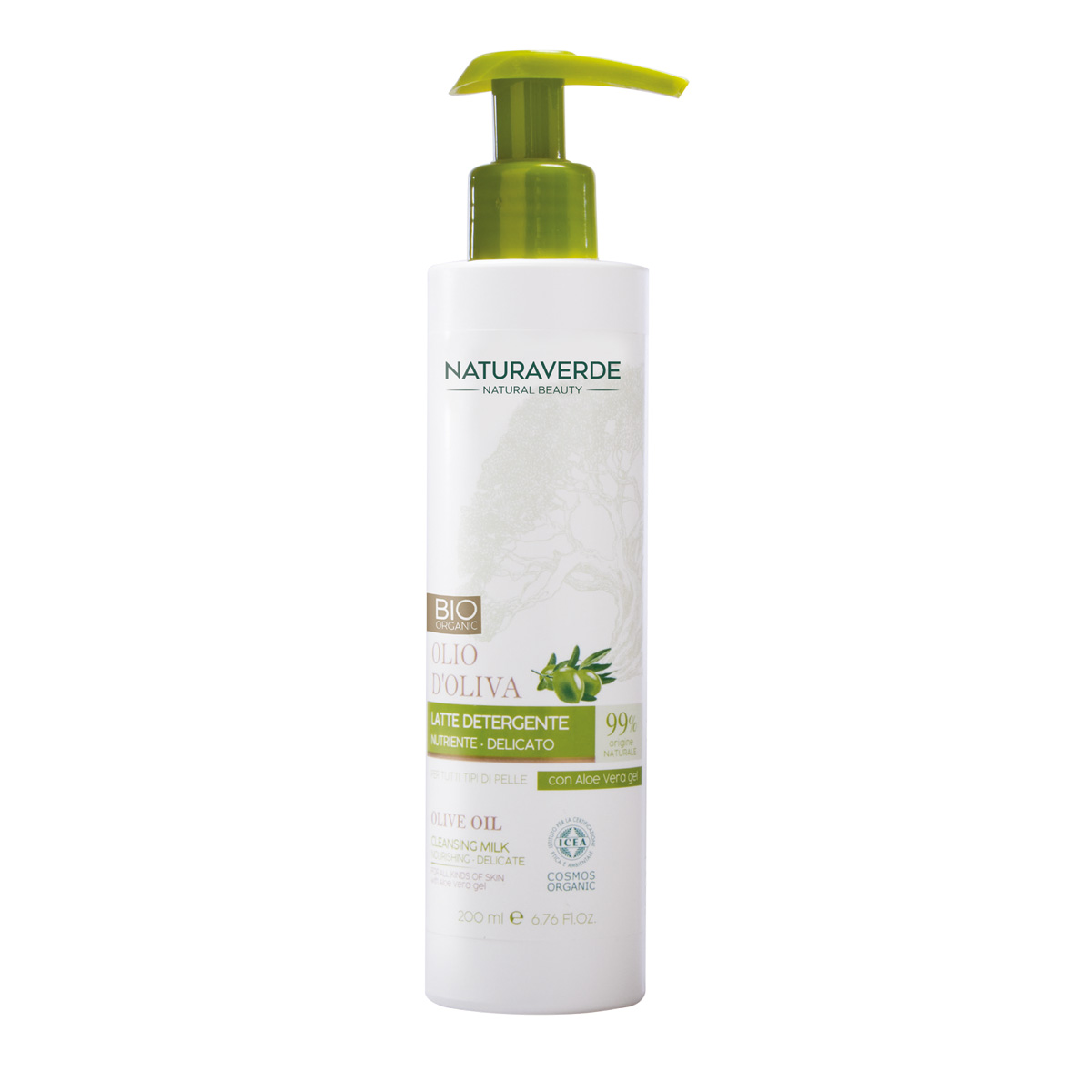 Image of BIO Olio D&#34;Oliva Latte Detergente NATURAVERDE 200ml033