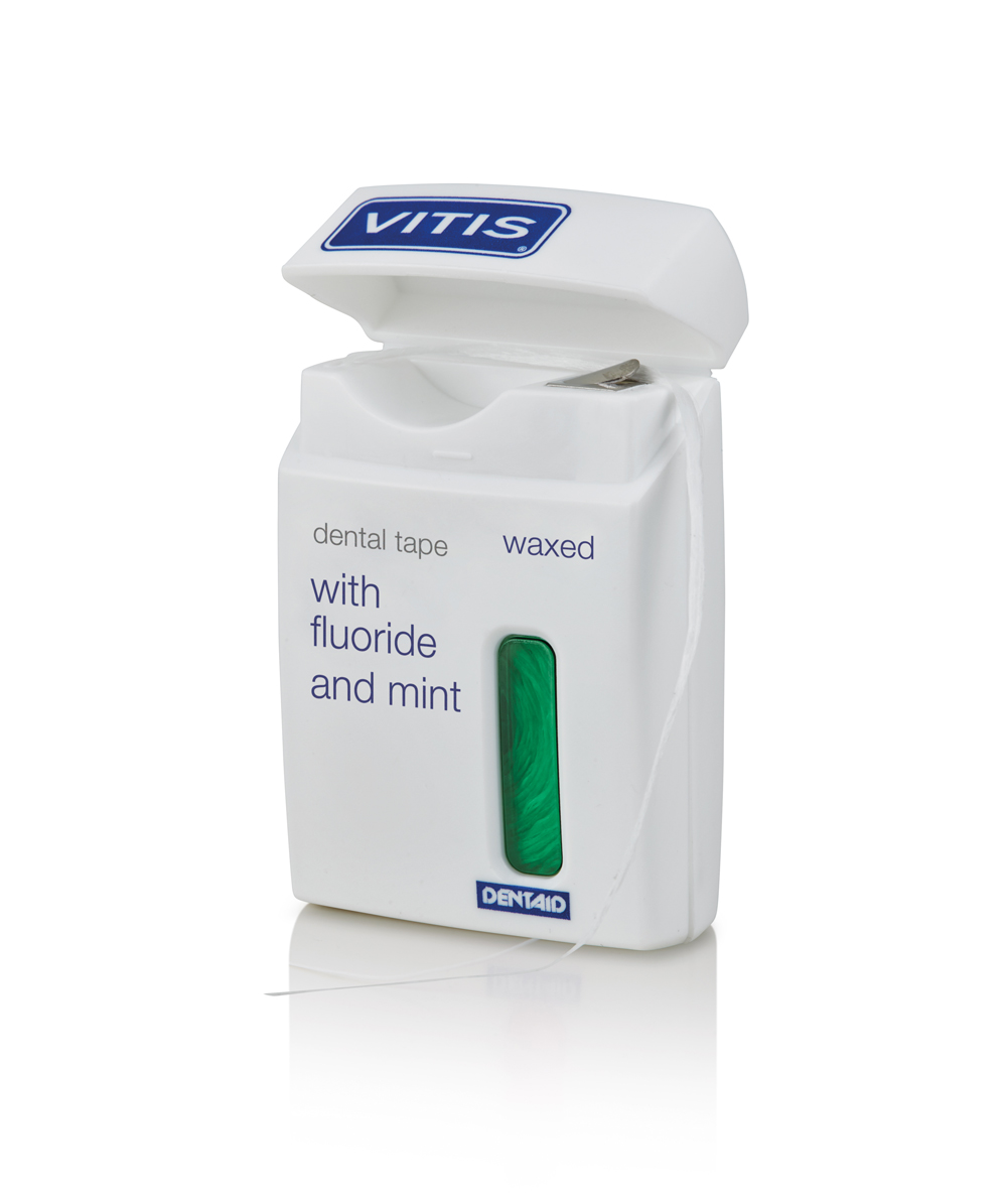 Image of Vitis(R) dental tape con cera fluoro e menta