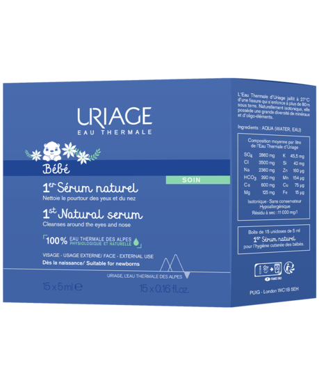 Uriage Bébé Siero Fisiologico Naturale 15x5 ml