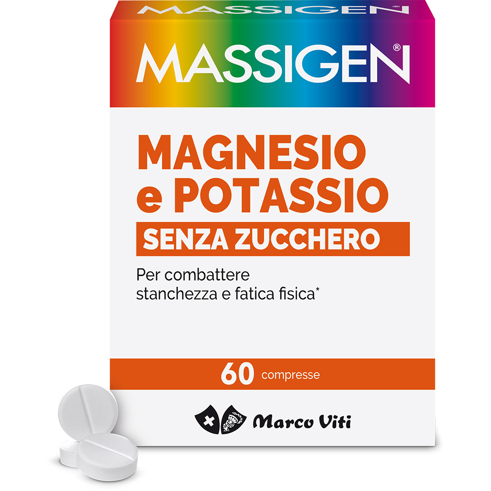 

Magnesio e Potassio Senza Zucchero Massigen 60 Compresse