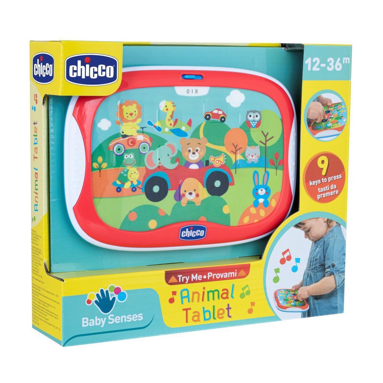 Image of Baby Senses Tablet Degli Animali Chicco 1 Pezzo033