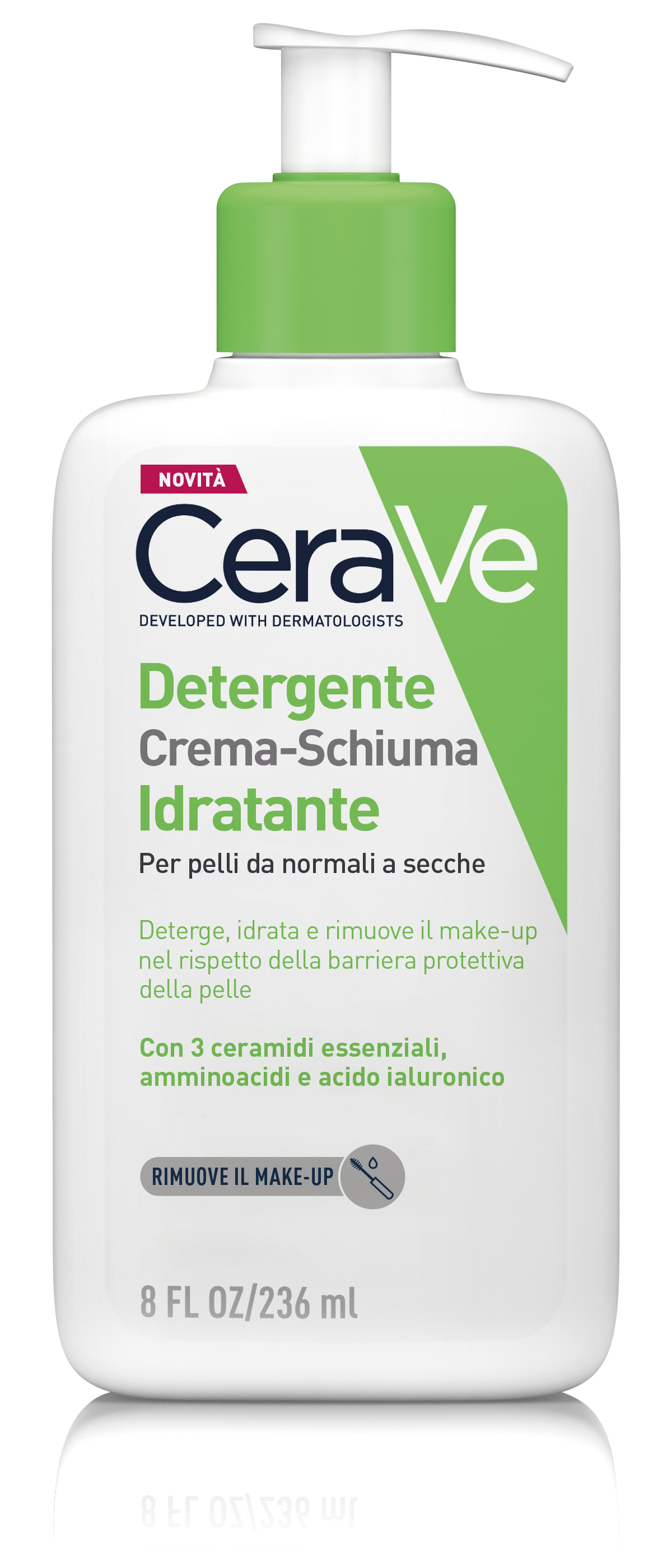 Detergente Crema-Schiuma Idratante CeraVe 236ml