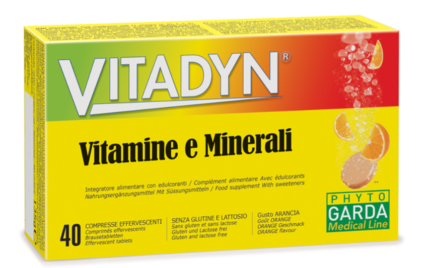 Image of Vitadyn(R) Vitamine E Minerali Phyto Garda 40 Compresse Effervescenti