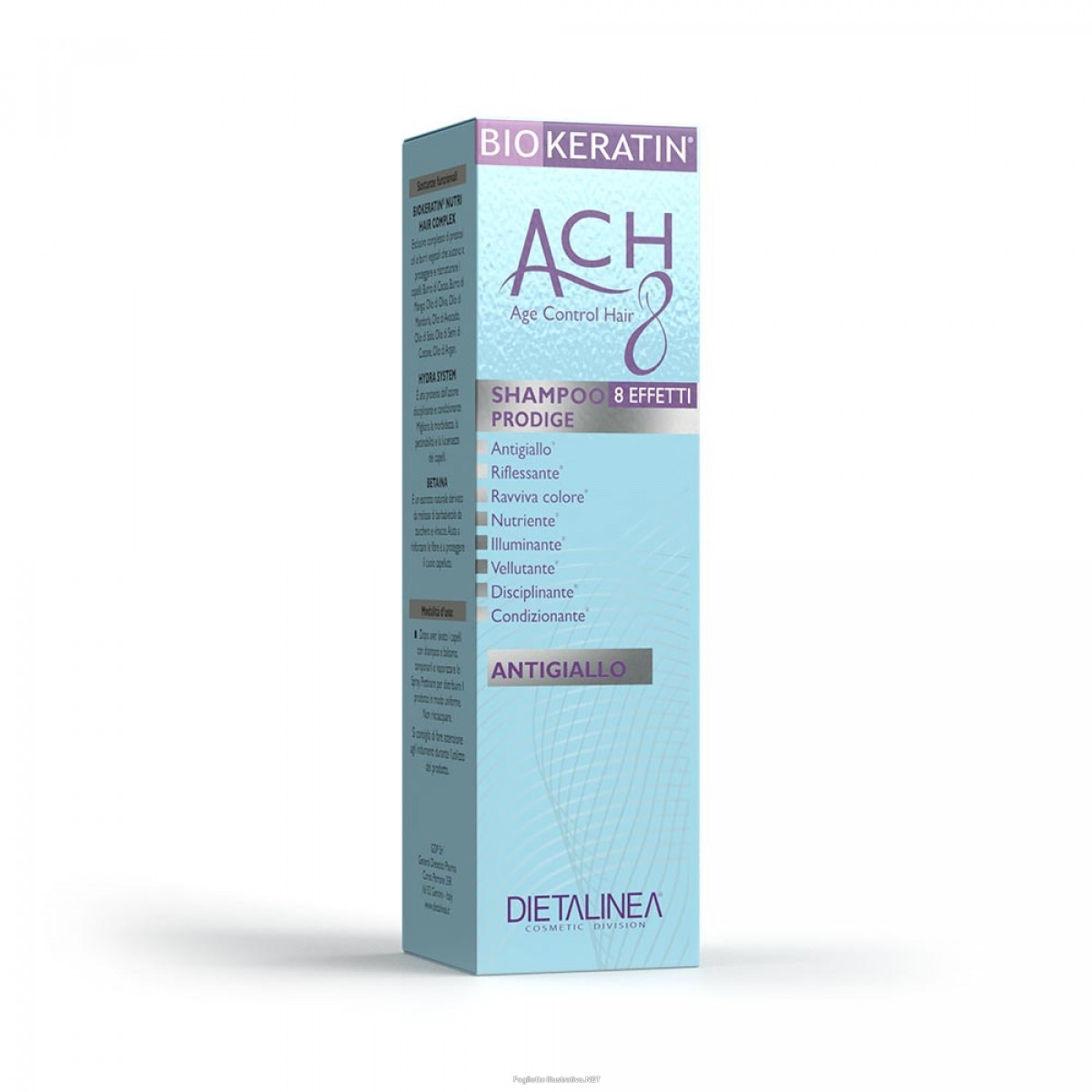 Image of ACH 8 Shampoo Antigiallo BIOKERATIN 200ml