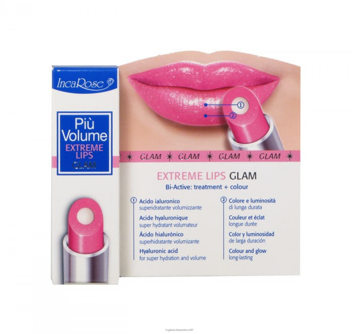 Image of Più Volume Extreme Lips Glam IncaRose 49 Pink Anemone