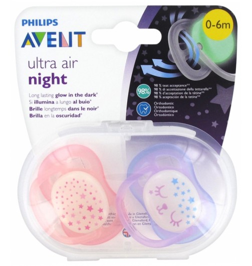 

Ultra Air Philips Avent 0-6M 2 Succhietti Rosa