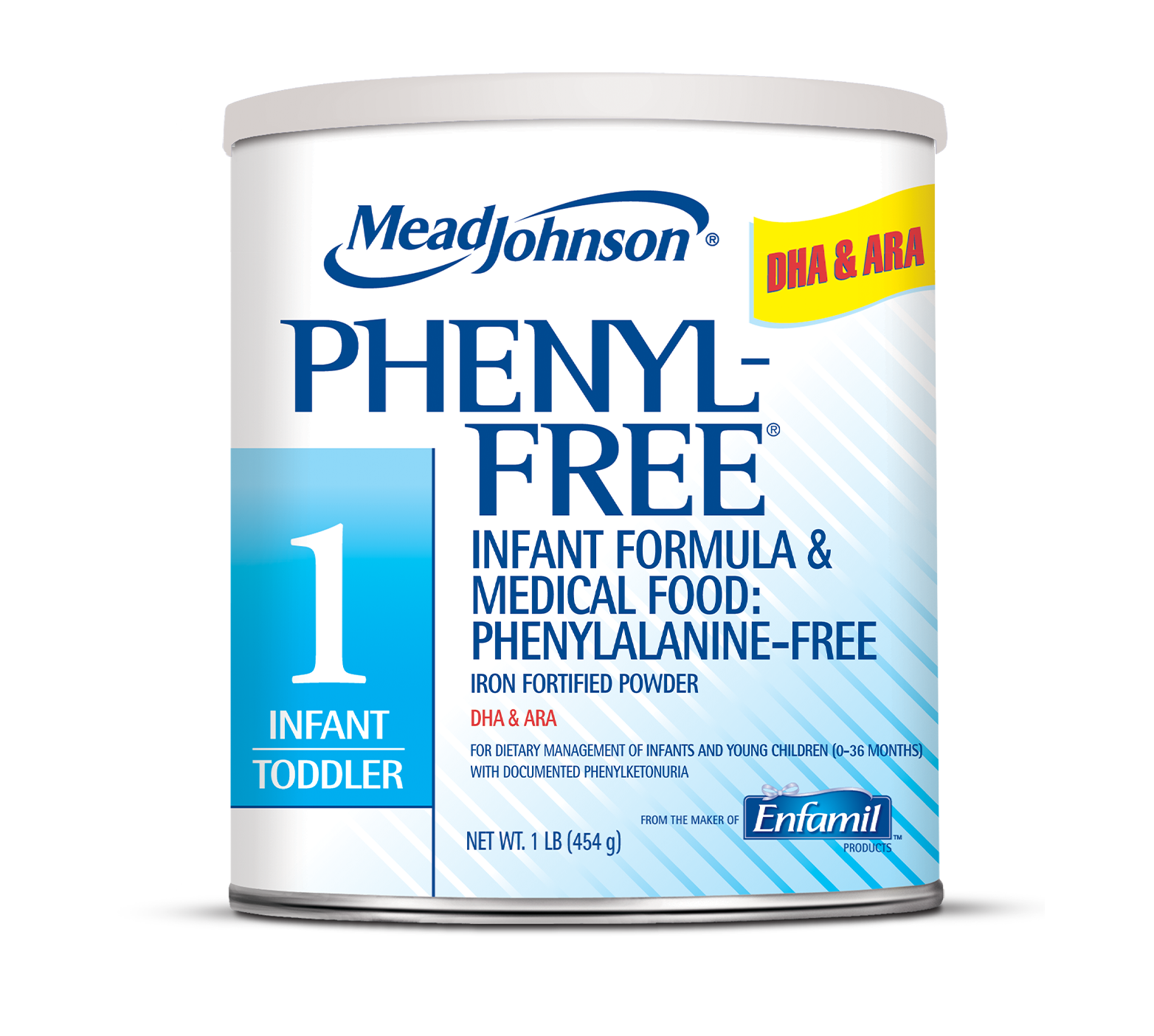 Image of Phenyl-Free 1 Infant Formula MeadJohnson 454g