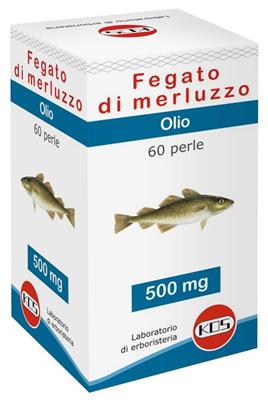 Image of Fegato di Merluzzo Olio 500mg KOS 60 Perle