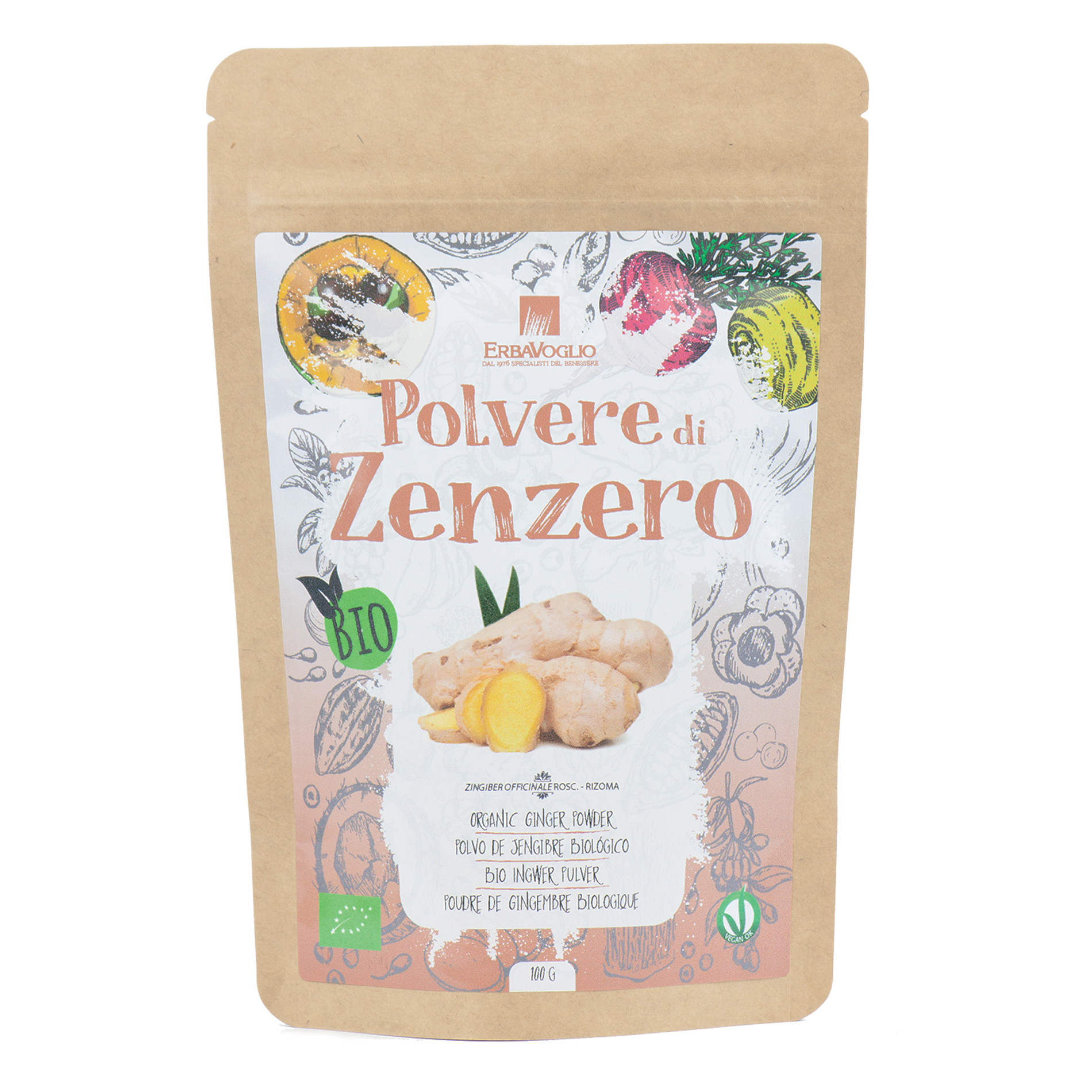 Image of Polvere Di Zenzero Bio ErbaVoglio 100g033