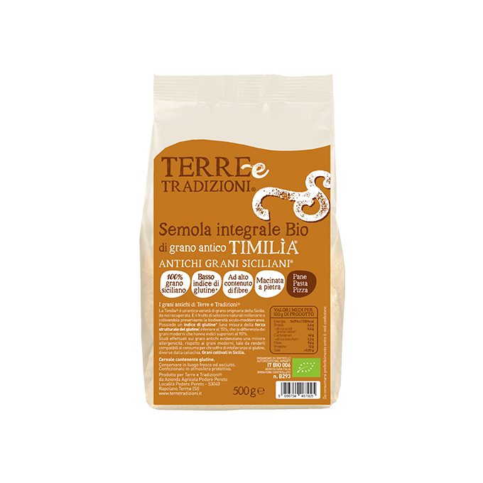 Timilia(R) Semola Integrale Bio Terre E Tradizioni 500g