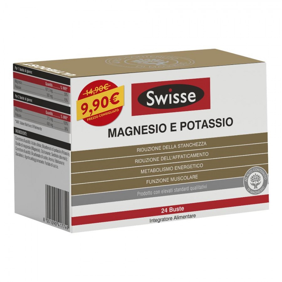 Image of Magnesio e Potassio SWISSE 24 Buste PROMO