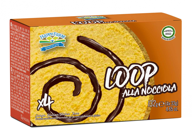 Image of Loop Alla Nocciola Happy Farm 144g