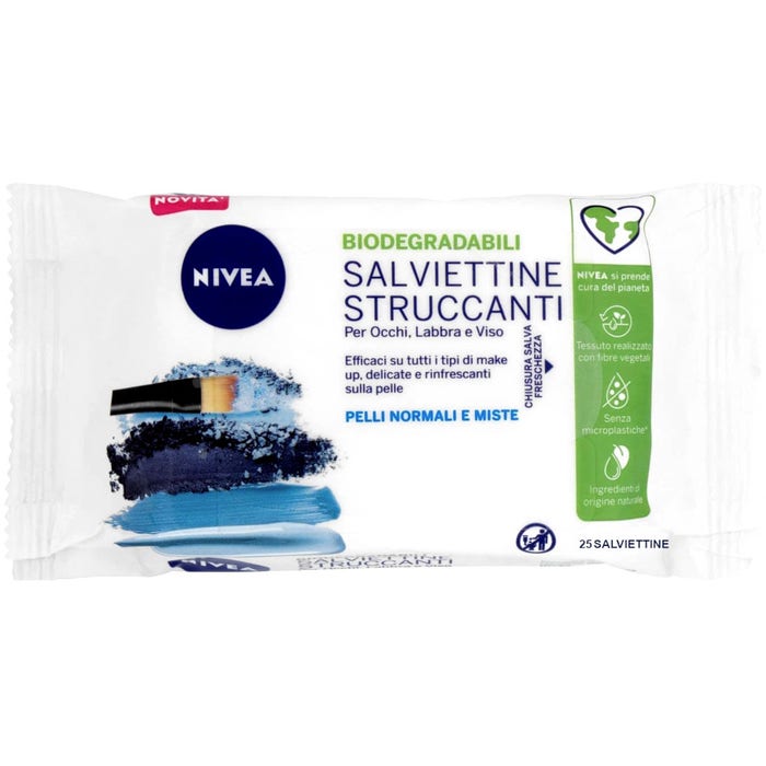 

Salviettine Struccanti Pelli Normali E Miste Nivea 25 Pezzi