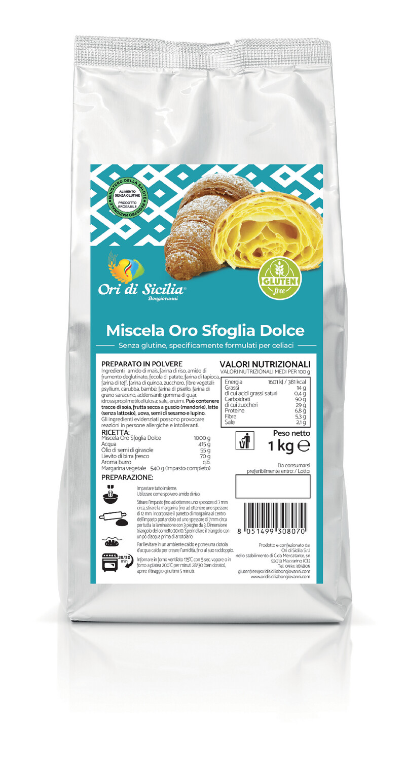 

Miscela Oro Sfoglia Dolce Ori di Sicilia 1Kg