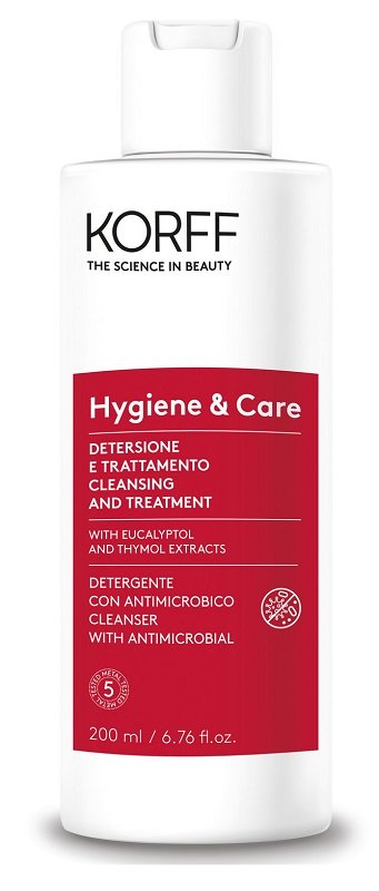 

Detergente con Antimicrobico Hygiene & Care KORFF 200ml