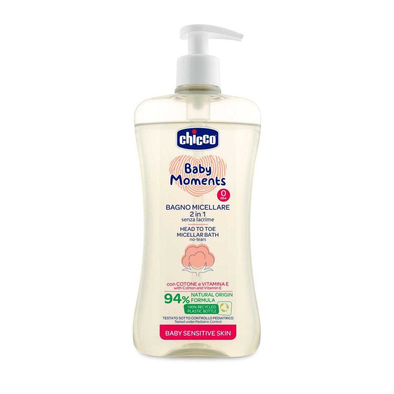 

Bagno Micellare 2in1 Baby Moments CHICCO 500ml