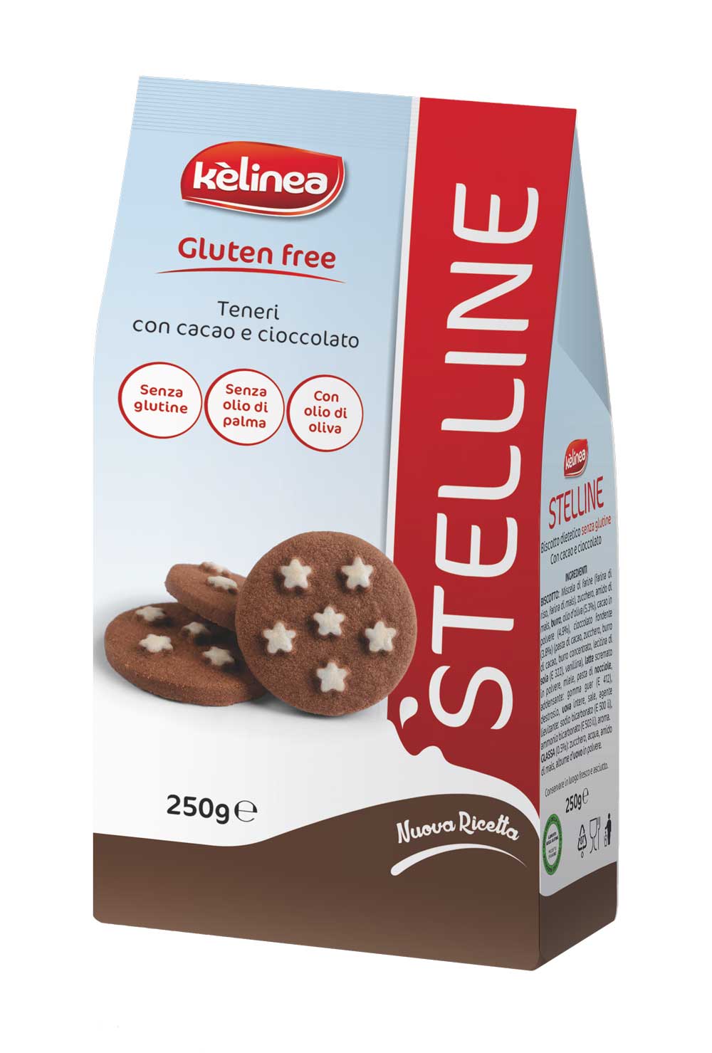 

STELLINE BISCOTTI CACAO/CIOCOLATO KELINEA 250g