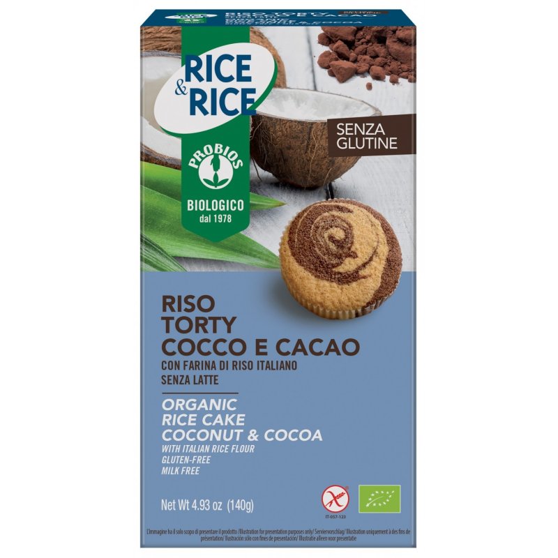 

Riso Torty Cocco E Cacao Probios 140g