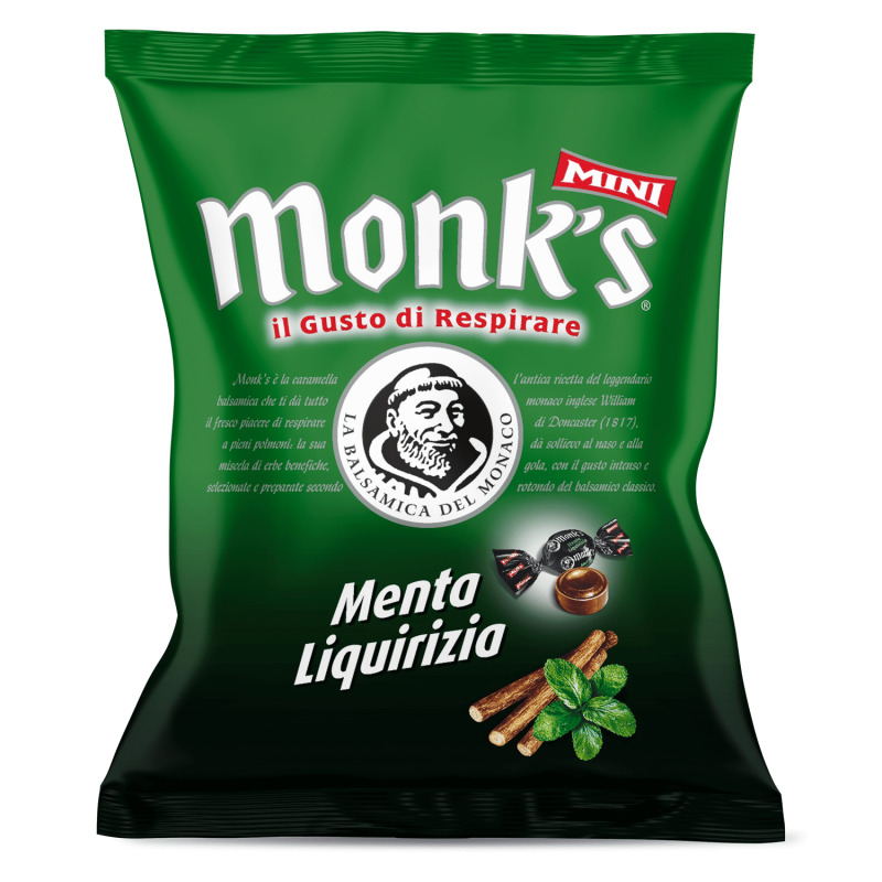 

Monk's® Mini Caramelle Menta e Liquirizia La Balsamica Del Monaco 80g