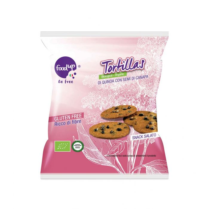 Image of Tortillas Di Quinoa Con Semi Di Canapa FoodUp 35g033