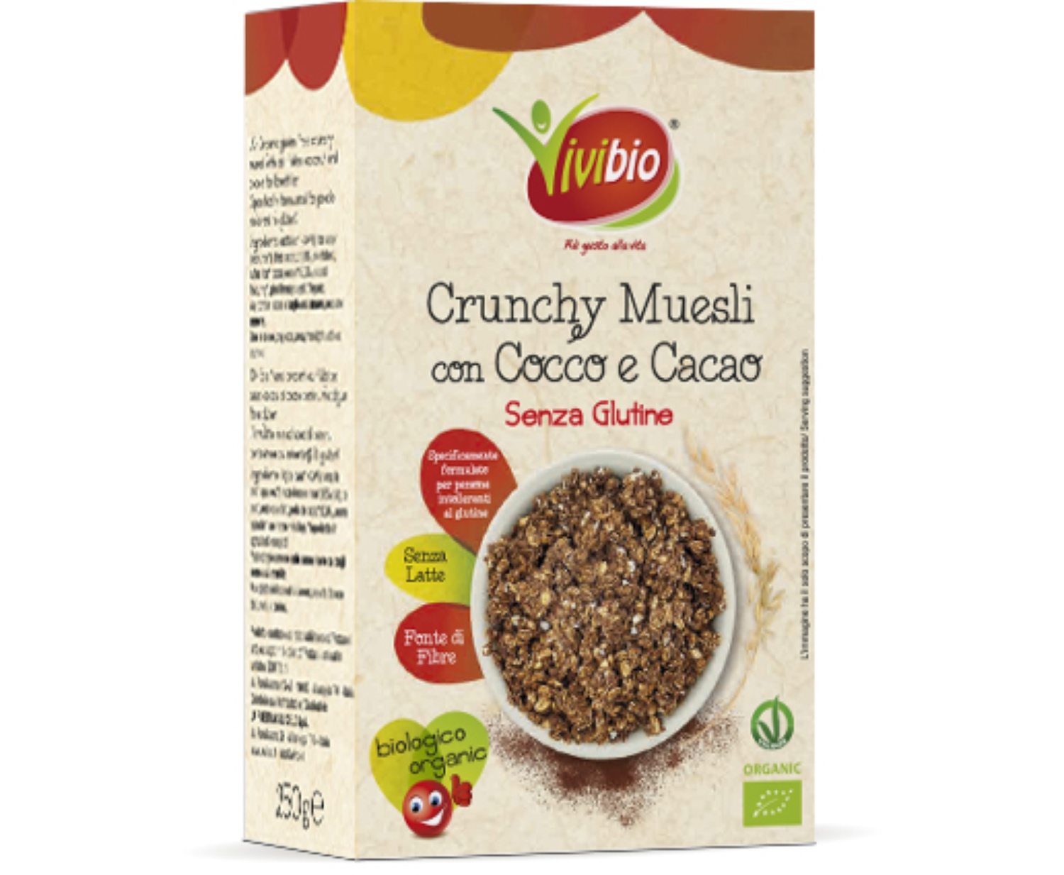 Image of Crunchy Muesli Avena Cocco E Cacao Vivibio 250g