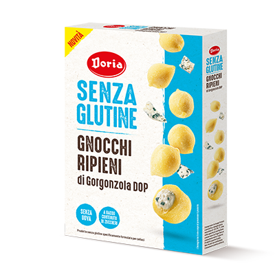 

Senza Glutine Gnocchi Ripieni Di Gorgonzola DOP Doria 400g