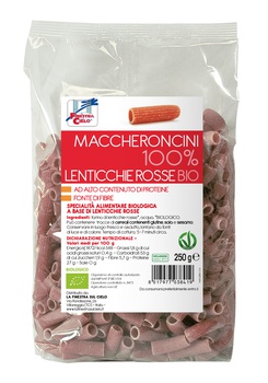 Image of Maccheroncini 100% Lenticchie Rosse La Finestra Sul Cielo 250g033