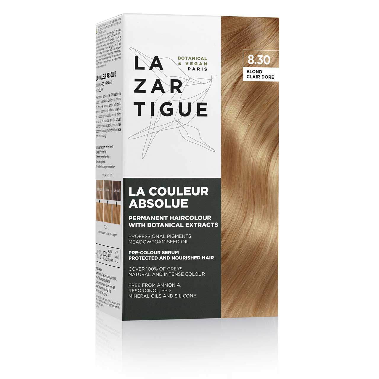 Image of La Couleur Absolue Biondo Chiaro Dorato 8.30 Lazartigue Kit033