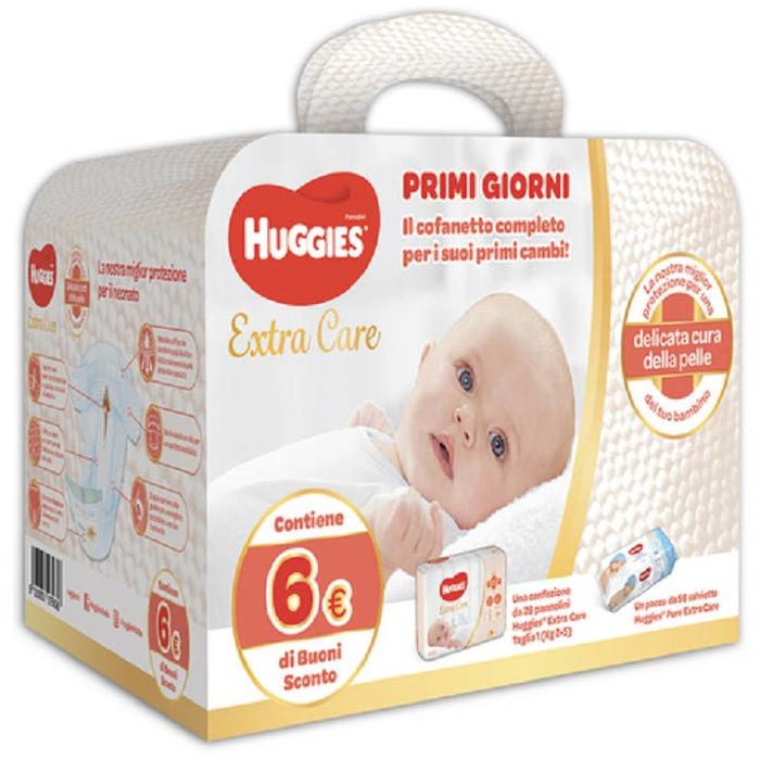 Image of Extra Care Bebè Starter Kit Huggies Cofanetto033