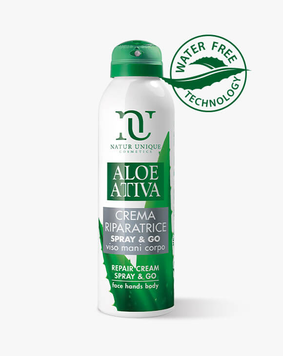 Aloe Attiva Crema Riparatrice Spray & Go Natur Unique 150ml