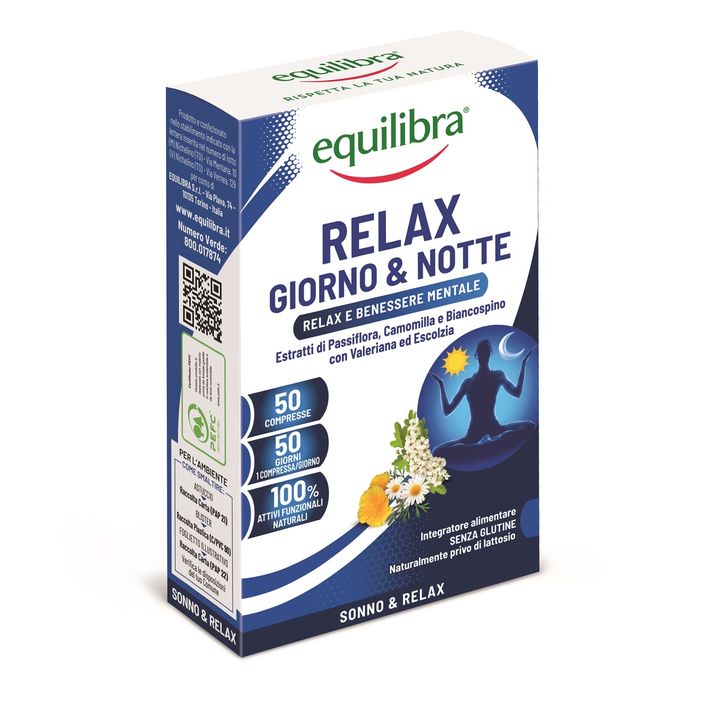 Image of Relax Giorno & Notte Equilibra 50 Compresse