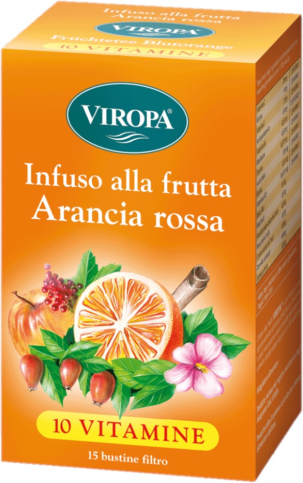 Image of 10 Vitamine Arancia Rossa Viropa 15 Bustine Filtro