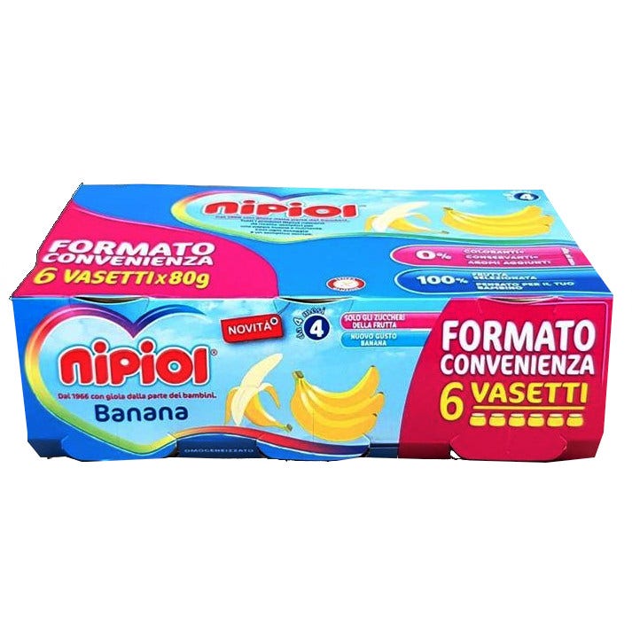 Image of Omogeneizzato Banana Nipiol(R) 6X80g033