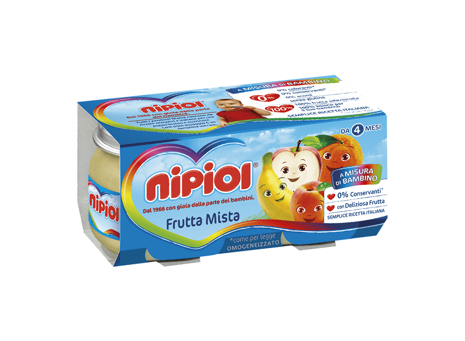 

OMOGENEIZZATO FRUTTA MISTA NIPIOL® 2x120g