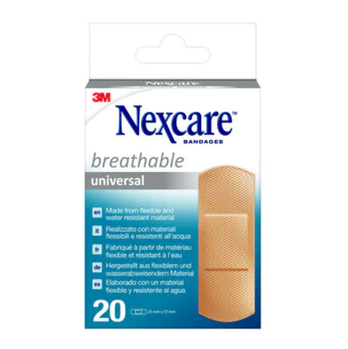 Image of Universal Breathable 25x72mm Nexcare™ 3M™ 20 Cerotti