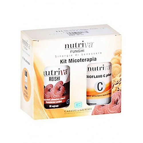 Image of Nutriva(R) Kit Micoterapia Reishi+Bioflavo C Plus 2x60 Compresse033