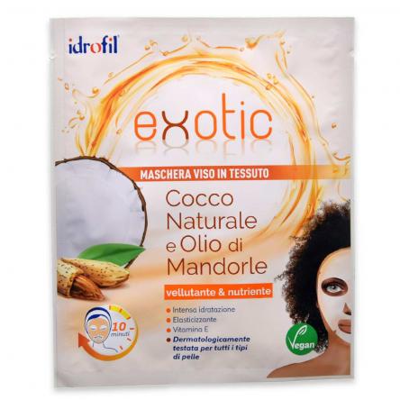 Image of Exotic Cocco Naturale E Olio di Mandorle Idrofil(R) 1 Maschera In Tessuto