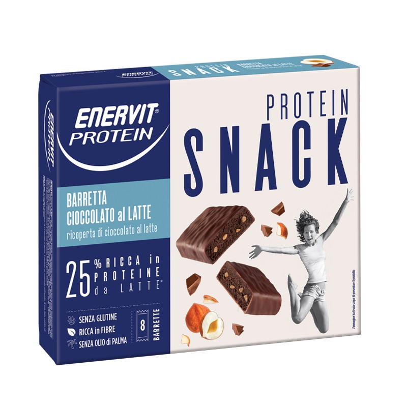 Protein Snack Cioccolato Al Latte Enervit Protein 8 Barrette