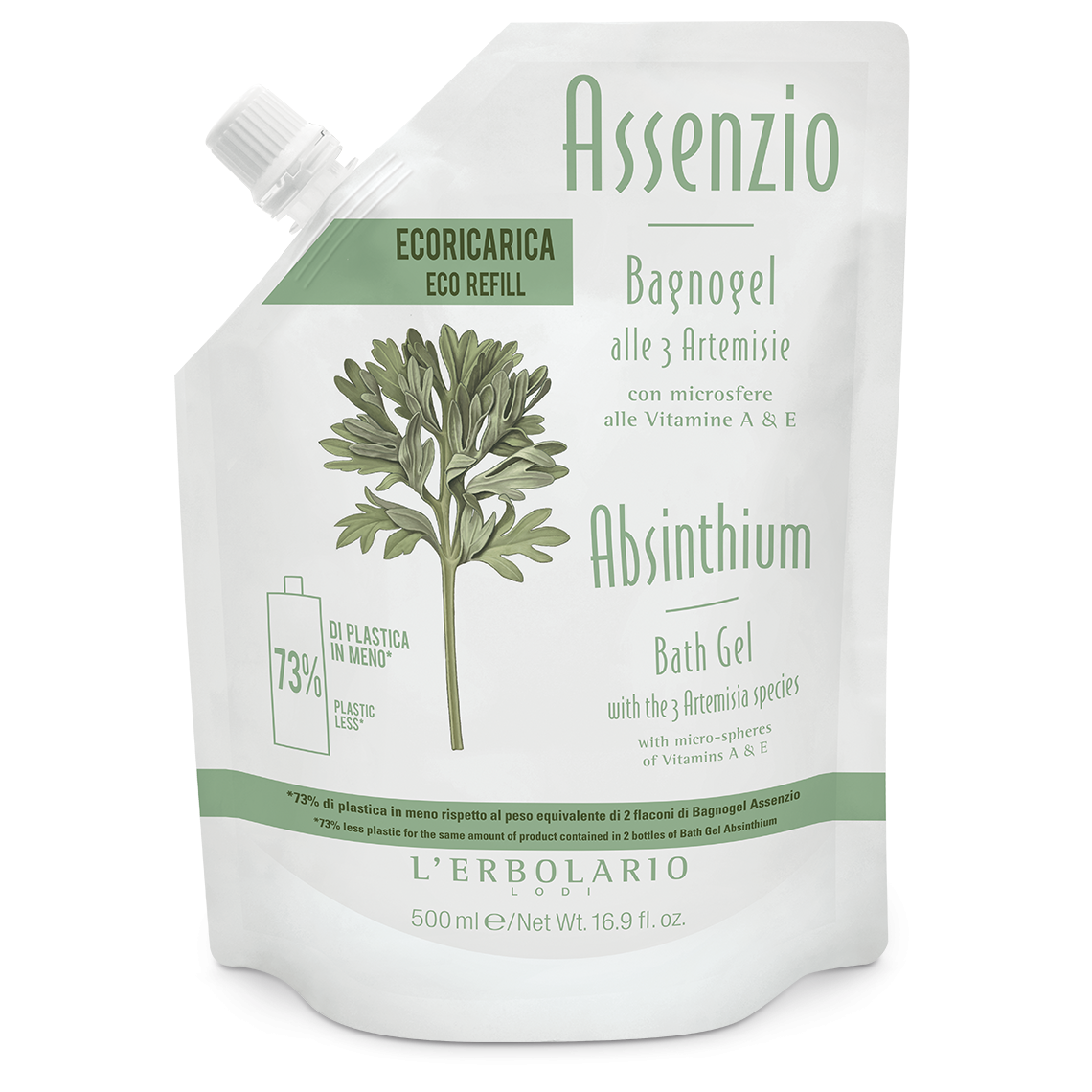 

Assenzio Bagnogel L'Erbolario Ecoricarica 500ml