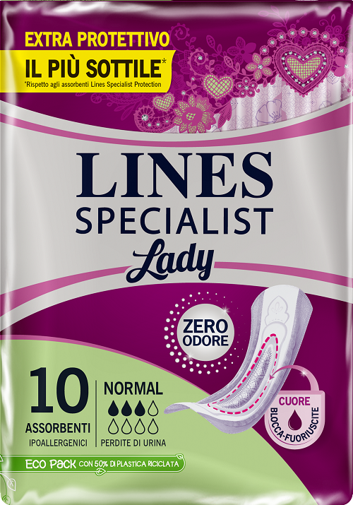 Image of Lines Specialist Lady Normal 10 Assorbenti