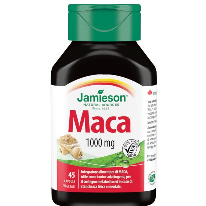 Image of Maca 1000mg Jamieson 45 Capsule Vegetali033