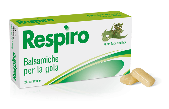 

RESPIRO Balsamiche Eucalipto Montefarmaco OTC 24 Caramelle