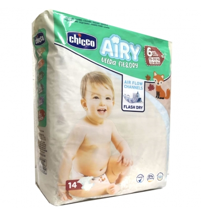 Image of Airy Ultra Fit & Dry XL 15-30Kg Chicco 14 Pannolini