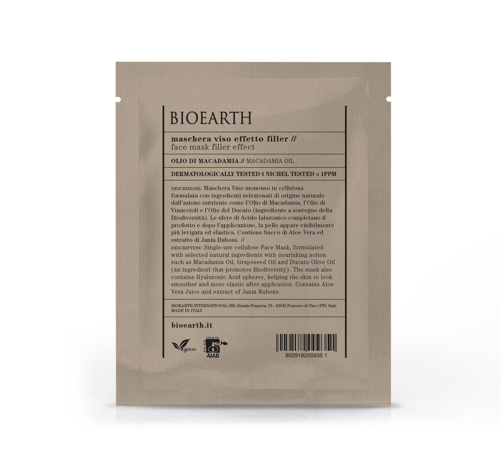 

BIOEARTH Maschera Viso Effetto FIller 15ml