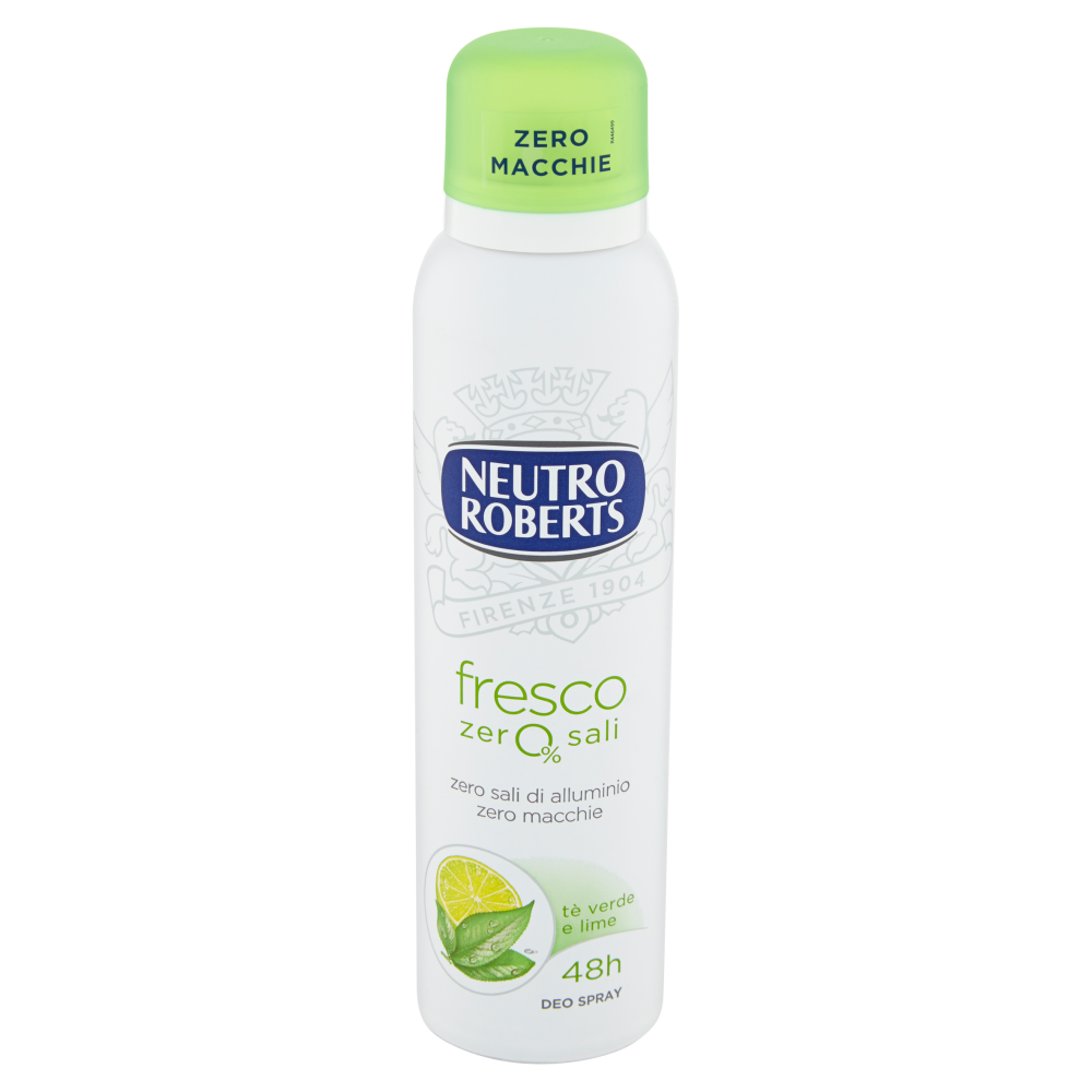 Image of Fresco ZerO% Sali Tè Verde E Lime Neutro Roberts 150ml033