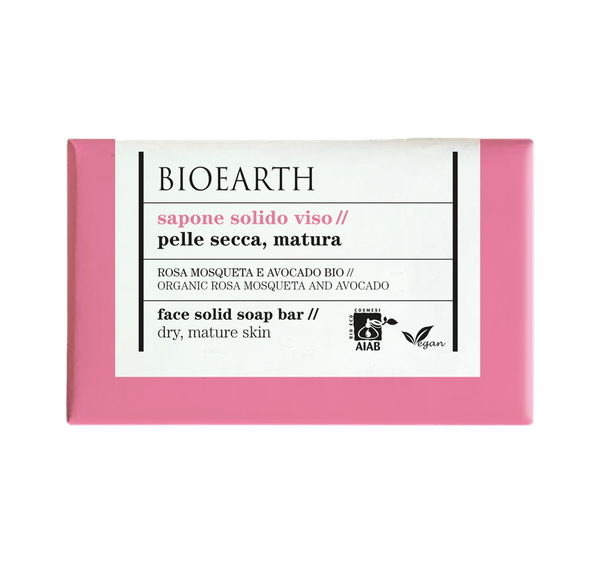 Image of Sapone Solido Viso Rosa Mosqueta E Avocado Bio Bioearth 150g033