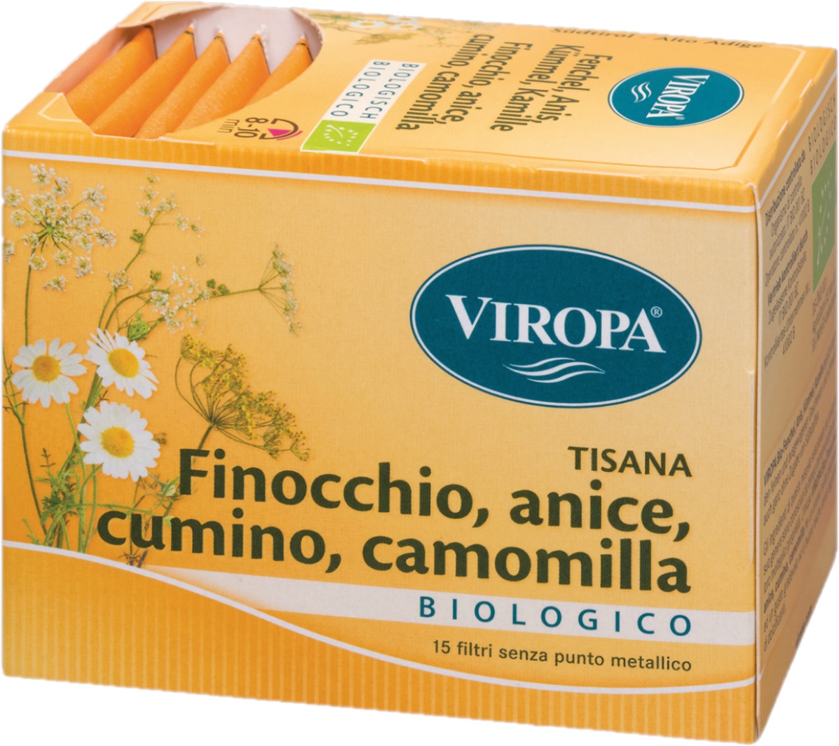 Finocchio Anice Cumino Camomilla Viropa 15 Filtri