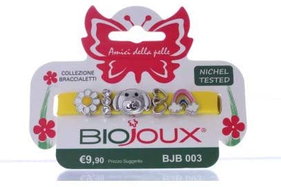 Image of Biojoux(R) Braccialetto Yellow In Silicone Con Charms Di Metallo SANICO